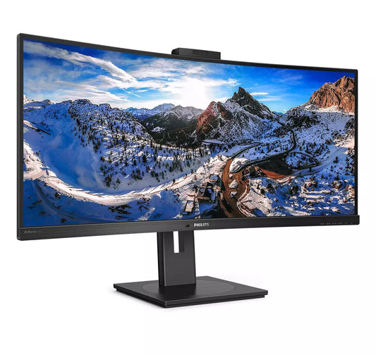 Philips Professional 34-inch Anti-Glare Curved WQHD VA 100Hz 4ms FreeSync USB-Dock& WebCam Monitor (346P1CRH) image 2