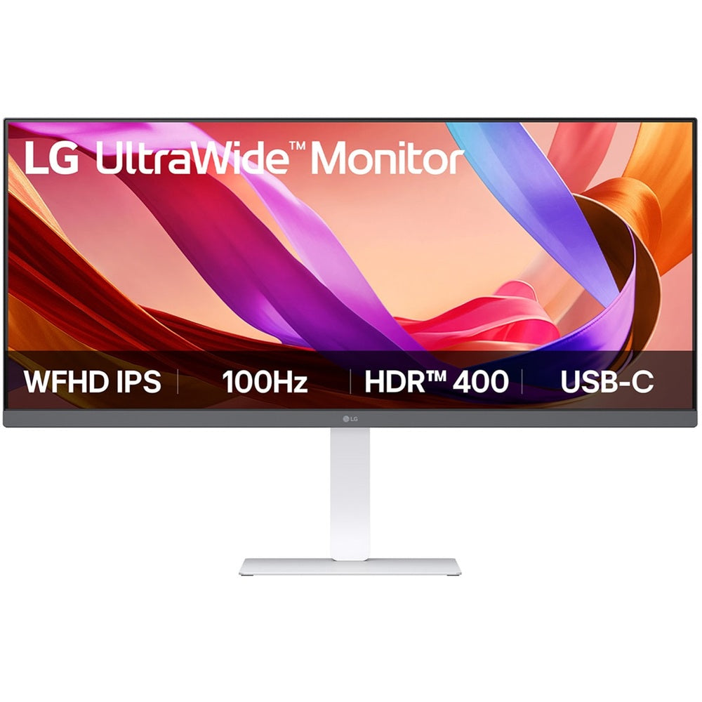 LG UltraWide 34U530A-W 34-inch Full HD IPS 100Hz Monitor with USB-C – White (34U530A-W.AFB) image 1