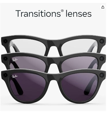 Ray-Ban Meta - Skyler Smart Glasses Standard Shiny Black/Amethyst Transitions product image 2