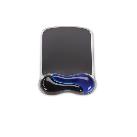 Kensington Duo Black/Blue Gel Wrist Rest Mouse Pad (62401) image 1