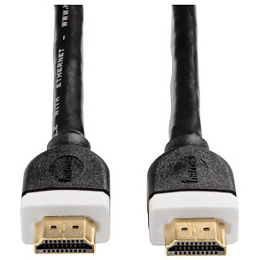 Hama High Speed Ethernet, gold-plated, double shielded, 10.00 m HDMI Cable (39668) image 1