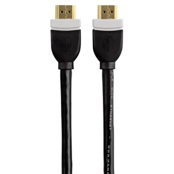 Hama High Speed Ethernet, gold-plated, double shielded, 10.00 m HDMI Cable (39668) image 2