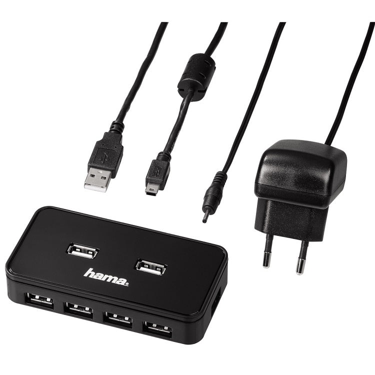 Hama 7 Port USB 2.0 Hub (39859) — front view