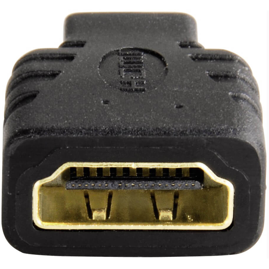 Hama Micro HDMI Adapter micro HDMI plug – HDMI socket (39863) — in use