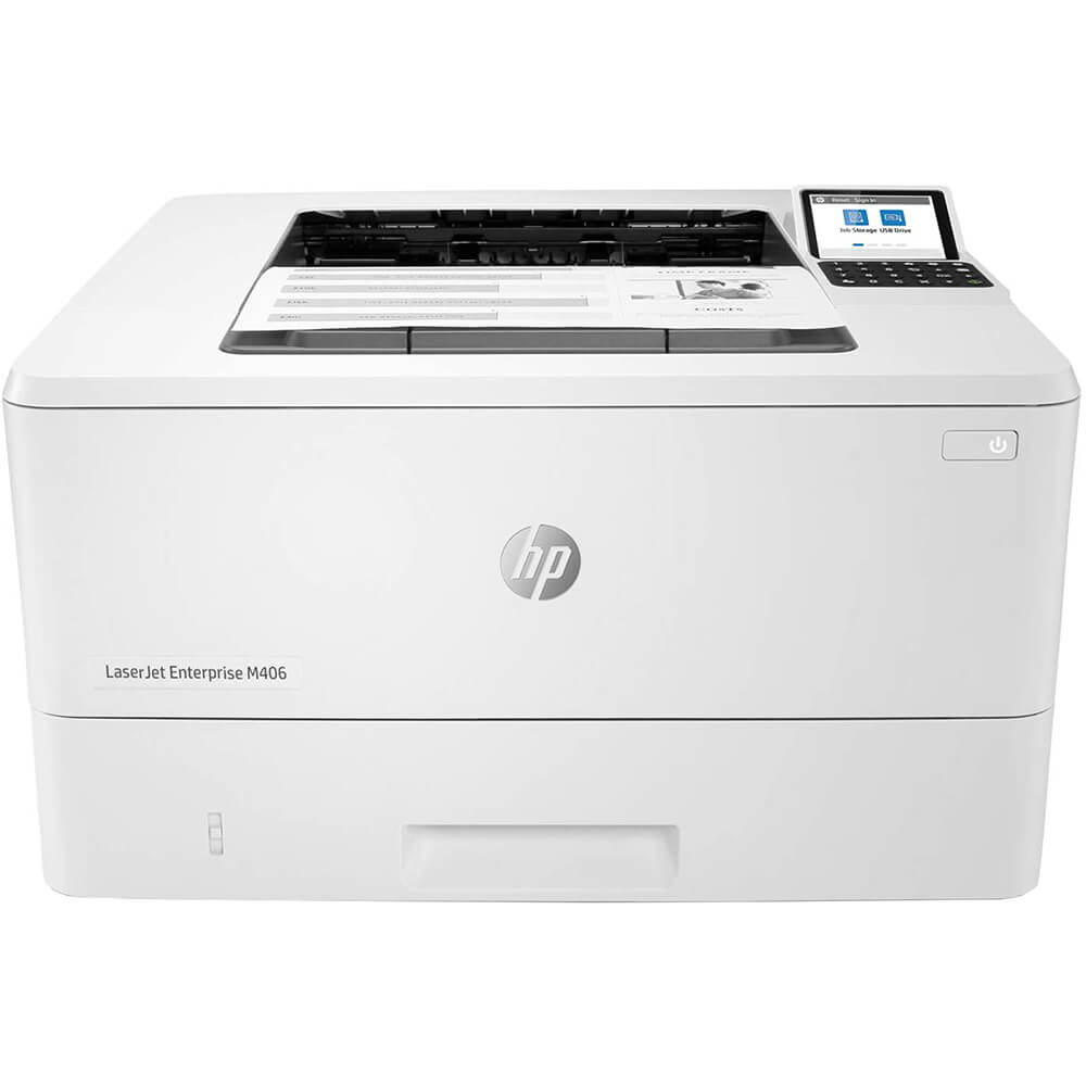HP LaserJet Enterprise M406dn Mono Laser Printer (3PZ15A) image 1