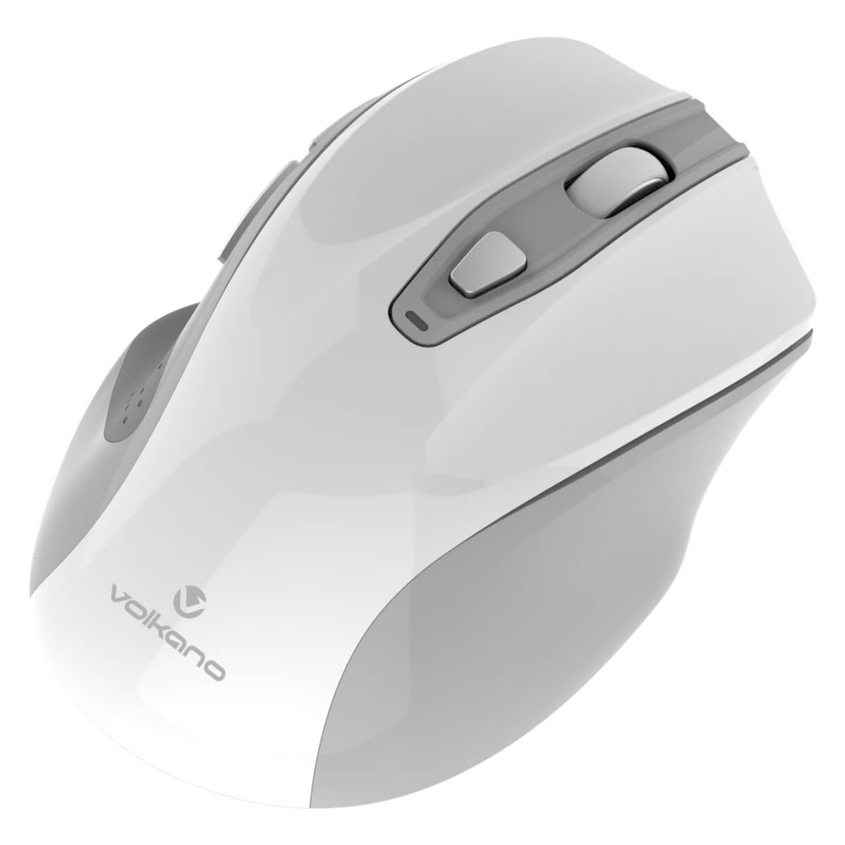 Volkano Aurum Series Rechargeable Bluetooth 2.4GHz White Mouse (VK-20235-WT) — ports and connectors