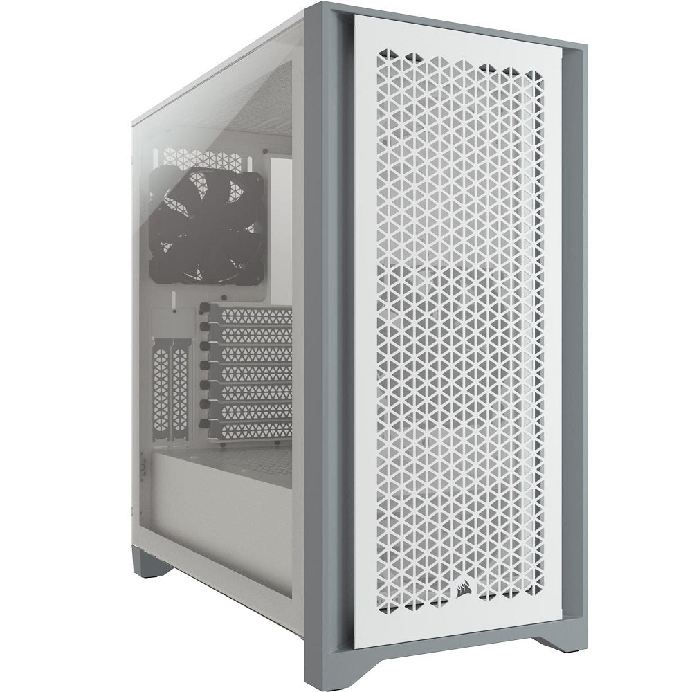 Corsair 4000D Airflow Tempered Glass Mid-Tower ATX White PC Case (CC-9011201-WW) image 1