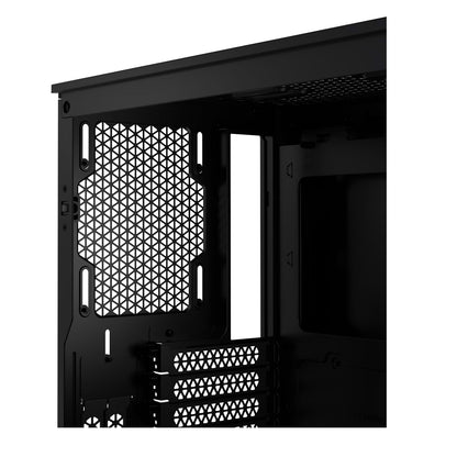 Corsair iCUE 4000D RGB Airflow Mid-Tower Black PC Case (CC-9011240-WW) — front view
