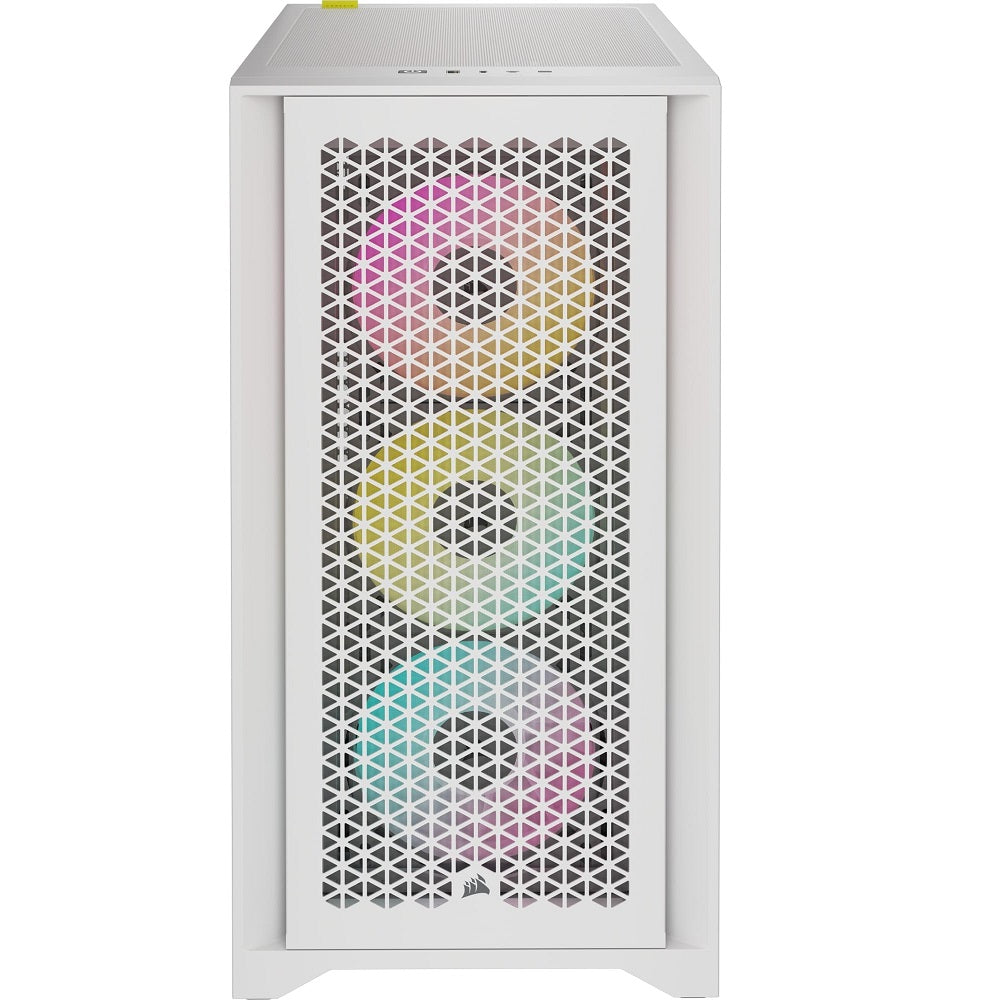 Corsair iCUE 4000D RGB Airflow Mid-Tower White PC Case (CC-9011241-WW) image 3