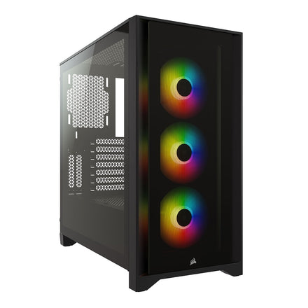 Corsair iCUE 4000X RGB Tempered Glass Mid-Tower ATX Black PC Case (CC-9011204-WW)