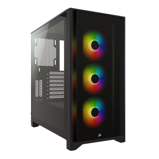 Corsair iCUE 4000X RGB Tempered Glass Mid-Tower ATX Black PC Case (CC-9011204-WW) image 1