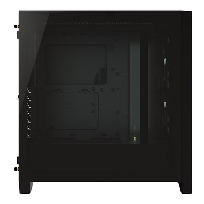 Corsair iCUE 4000X RGB Tempered Glass Mid-Tower ATX Black PC Case (CC-9011204-WW) — side view