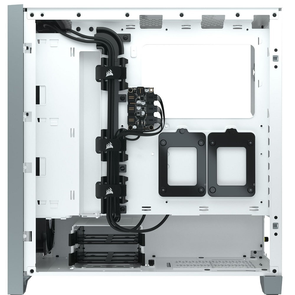 Corsair iCUE 4000X RGB Tempered Glass Mid-Tower ATX Case – White (CC-9011205-WW) image 4