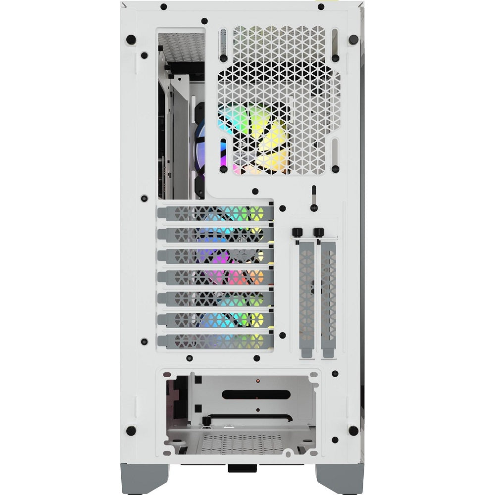 Corsair iCUE 4000X RGB Tempered Glass Mid-Tower ATX Case – White (CC-9011205-WW) image 3