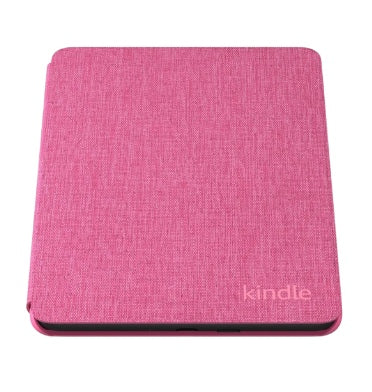 Amazon Kindle 7" (2024) Premium Protective Cover Fabric Raspberry — rear view