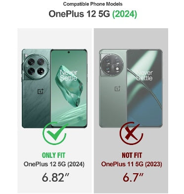 Oneplus 12 Premium Full Body Rugged Poetic Revolution MagSafe Case Black/Clear product image 2