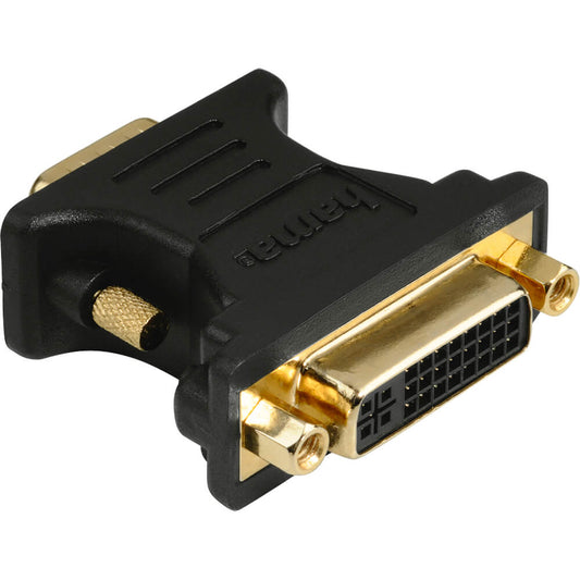 Hama VGA DVI Adapter, VGA plug – DVI socket, gold-plated, shielded (45074) image 1