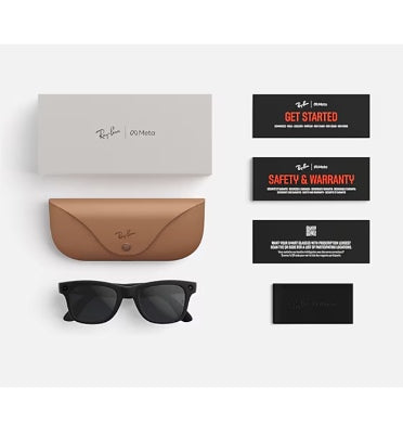Ray-Ban Meta - Blayzer Optics (gen2) Large Matte Transparent Ice Grey/Transitions Grey product image 6