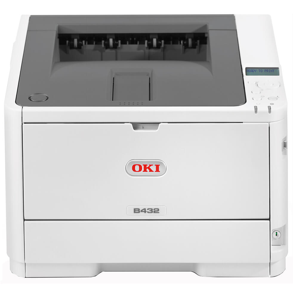 OKI B432DN A4 Mono Laser Printer (45762012) image 1