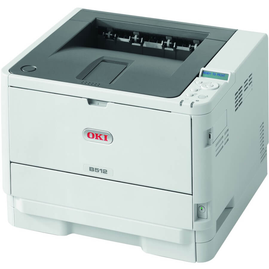 OKI B512DN Mono Laser Printer (45762022) image 2