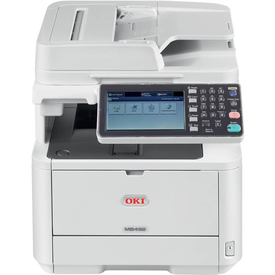 OKI MB492dn A4 Mono Multifunction Printer (45762112) image 1