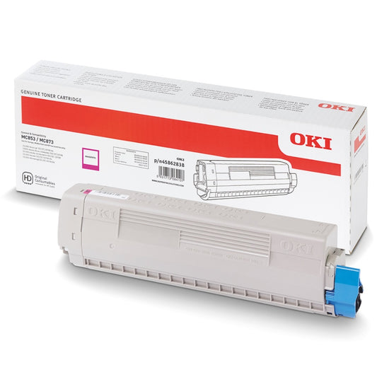 Genuine OKI 45862838 Magenta Laser Toner Cartridge image 1