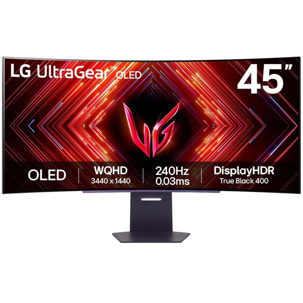 LG UltraGear 45-inch UWQHD OLED Curved 240Hz Gaming Monitor (45GS95QE-B.AFB) image 1