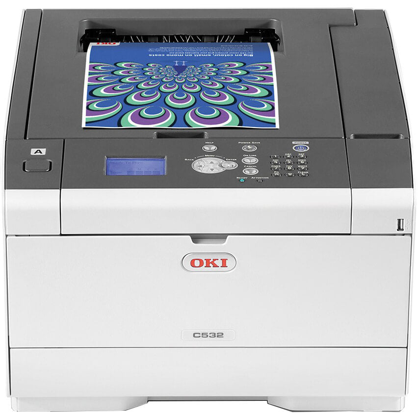 OKI C532dn A4 Colour Laser Printer (46356102) image 1