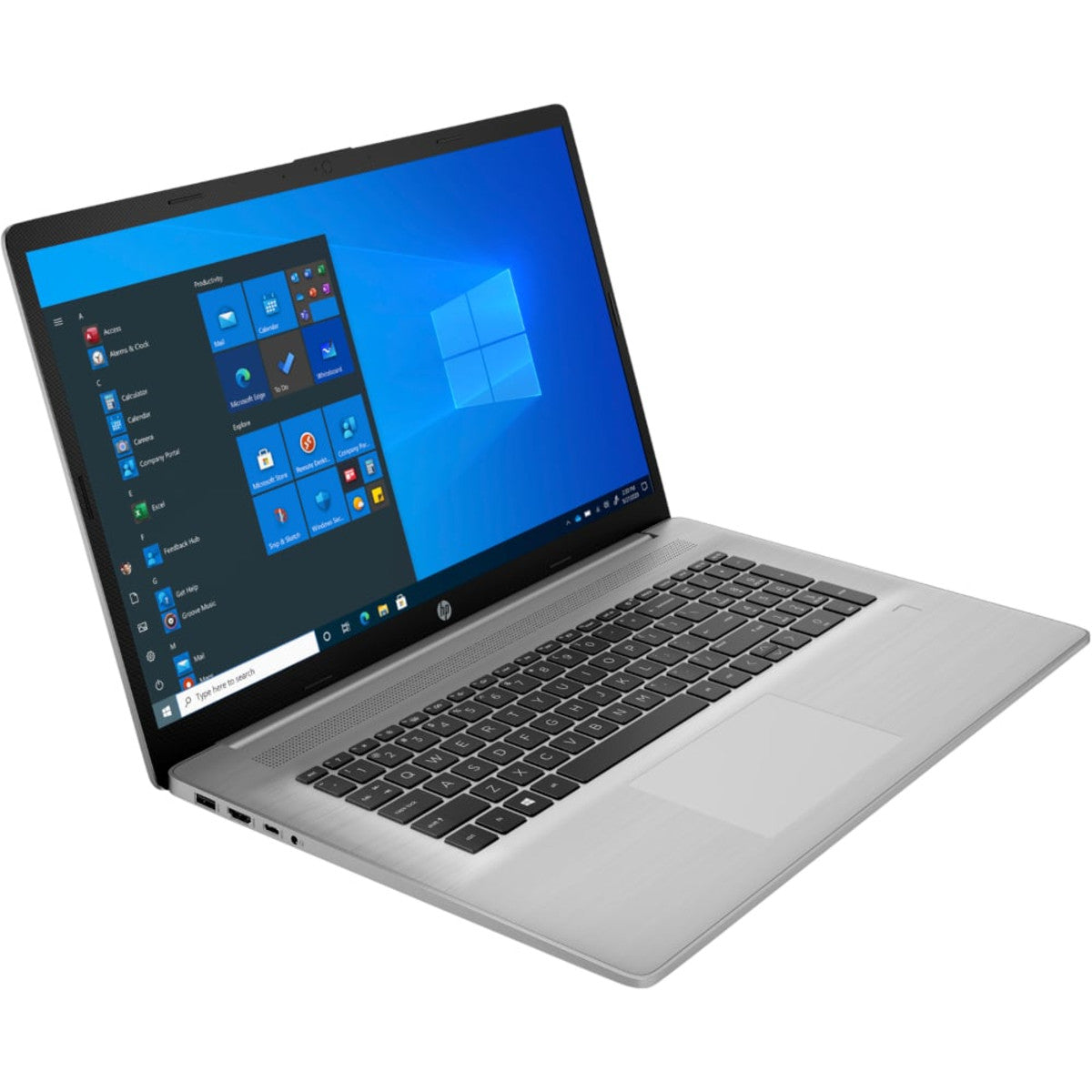 HP Probook 470 G8 Notebook PC – Core i7-1165G7 / 17.3″ FHD / 8GB RAM / 512GB SSD / Win 10 Pro (45P50ES) — front view