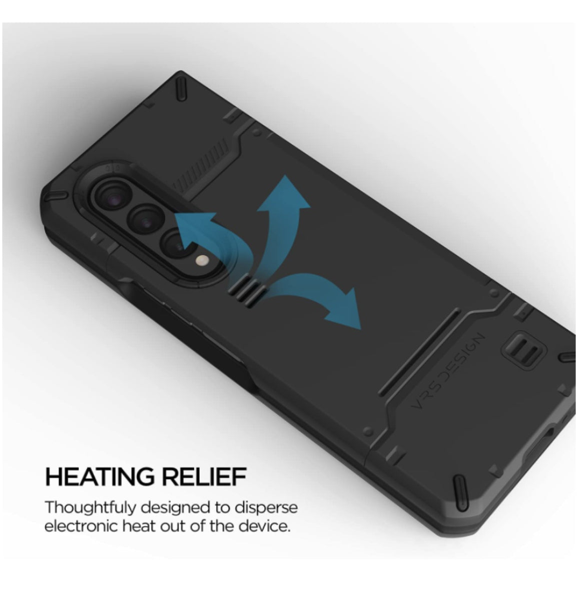Poetic Samsung Galaxy Z Fold 3 5G Premium Rugged Hard Drop Case Black product image 6