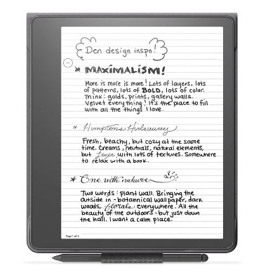 Fintie Amazon Kindle Scribe 10.2" (2024) Premium Fabric Folio Cover With Magnetic Attach & Pen Holder Black product image 2