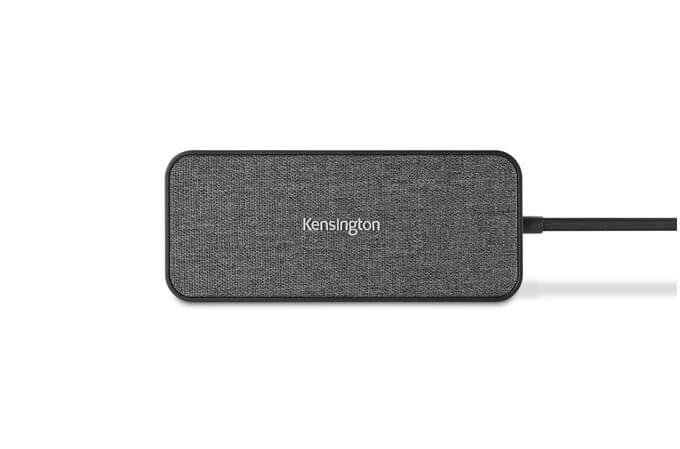 Kensington SD1650P USB-C Single 4K Portable Docking Station (K34020WW) – with 100W Power Pass-Through — side view