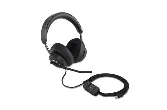 Kensington H2000 USB-C Over-Ear Black Headset (K83451WW) — front view
