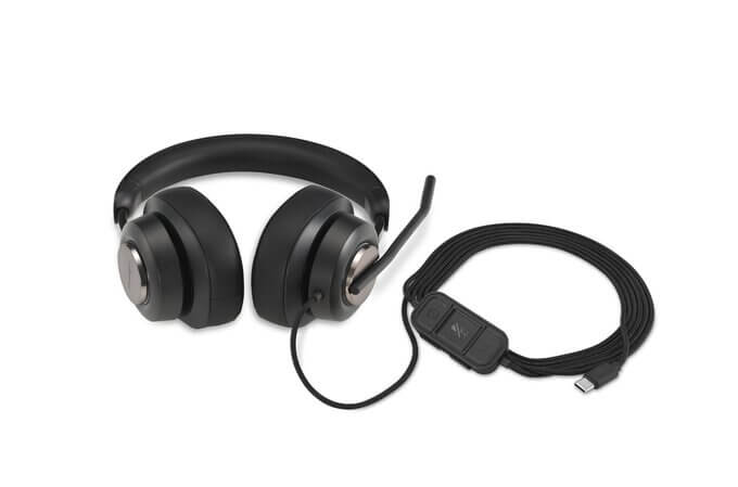 Kensington H2000 USB-C Over-Ear Black Headset (K83451WW) — side view