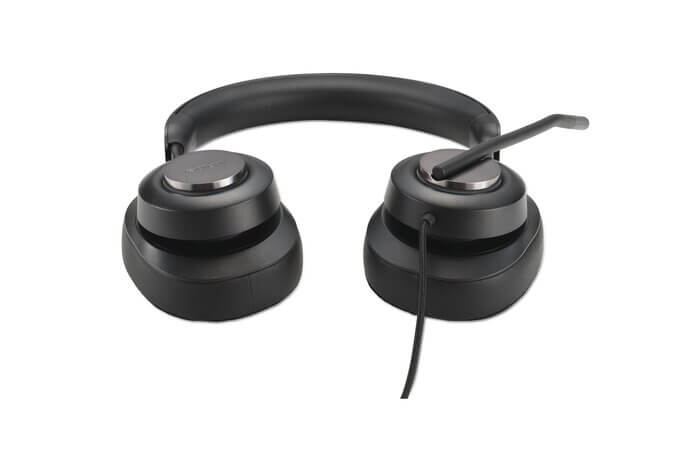 Kensington H2000 USB-C Over-Ear Black Headset (K83451WW) — rear view