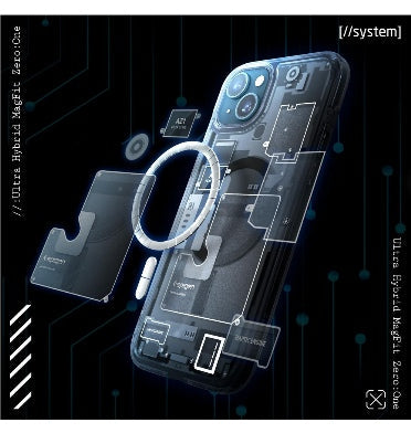 Spigen iPhone 15 Plus Premium Ultra Hybrid Magfit Case Zero One product image 3