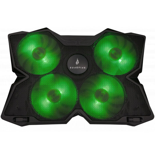 SureFire Bora Gaming Laptop Cooling Pad – Green image 1