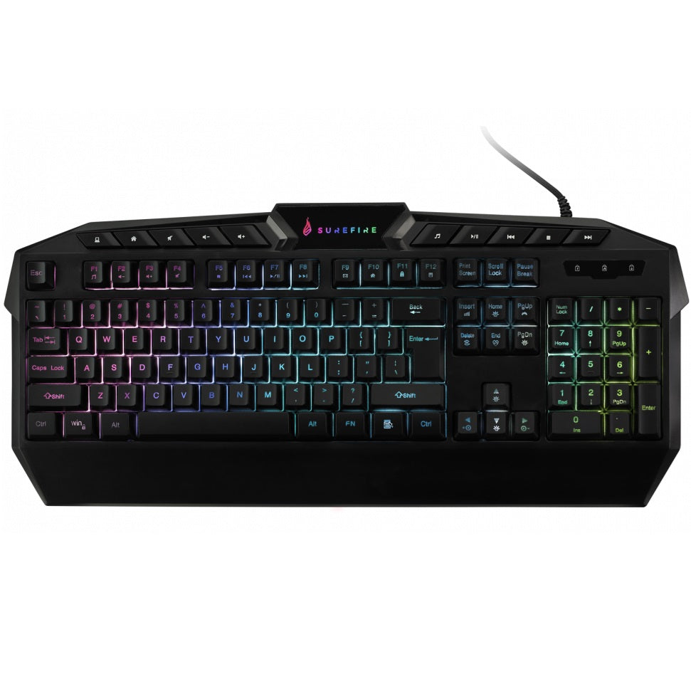SureFire Kingpin RGB Multimedia Gaming Keyboard (48824) image 1