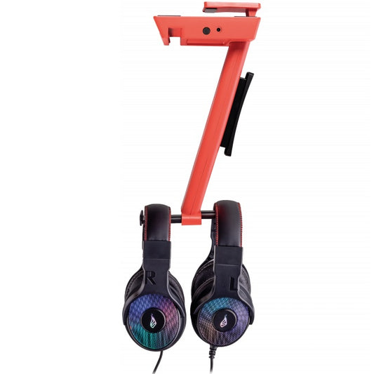 SureFire Vinson N1 Dual Balance RGB Gaming Headset Stand – Red image 2