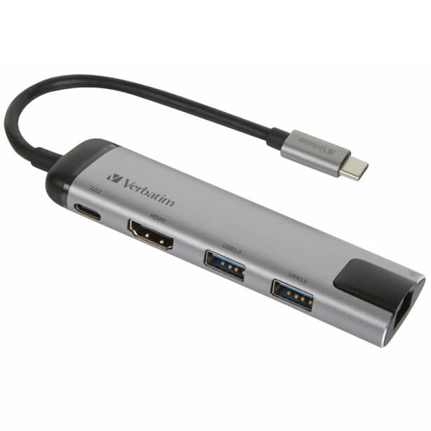 Verbatim USB-C Multiport Hub with Gigabit Ethernet (49141)