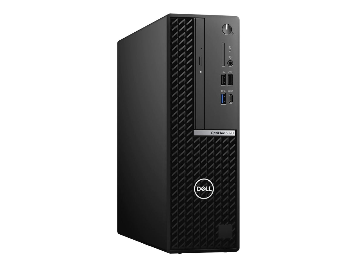 Dell OptiPlex 5090 SFF Desktop PC – Core i5-10505 / 8GB RAM / 256GB SSD / Win 10 Pro (N208O5090SFF) — front view