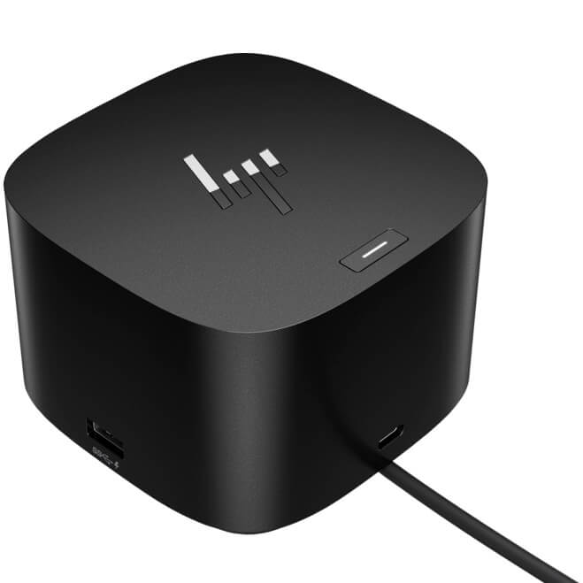 HP Thunderbolt Dock 280W G4 with Combo Cable (4J0G4AA) — front view