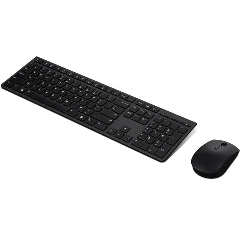 Lenovo Professional Wireless Rechargeable Keyboard & Mouse Combo (4X31K03931) — front view