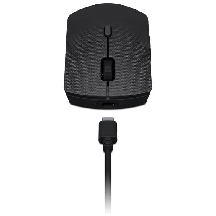 Lenovo Professional Wireless Rechargeable Keyboard & Mouse Combo (4X31K03931) — rear view
