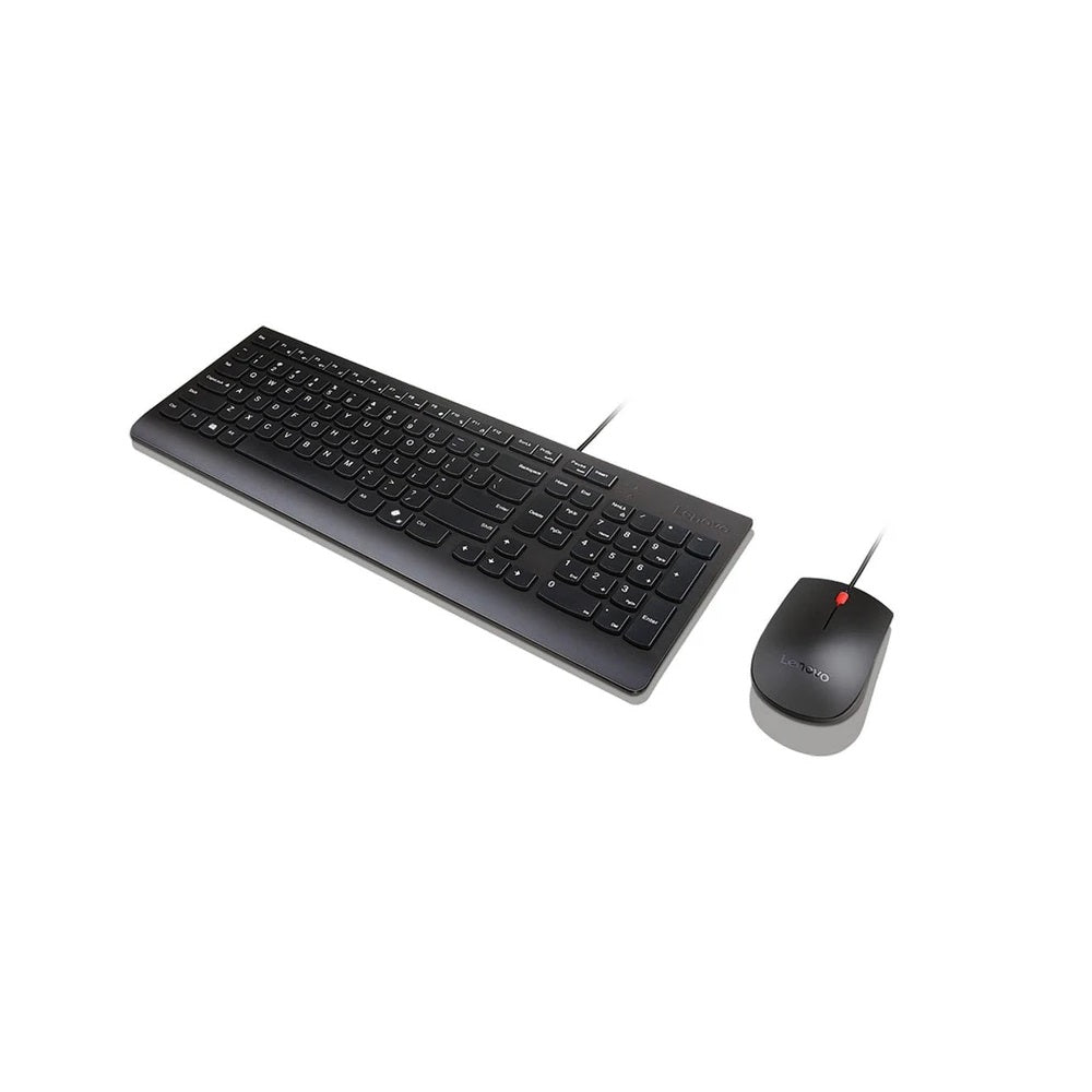 Lenovo Essential Wired Keyboard and Mouse AI Combo (4X31R64400) — side view