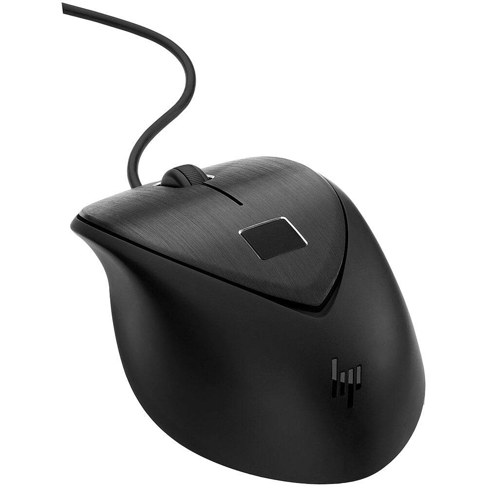 HP USB Fingerprint Mouse (4TS44AA) — side view