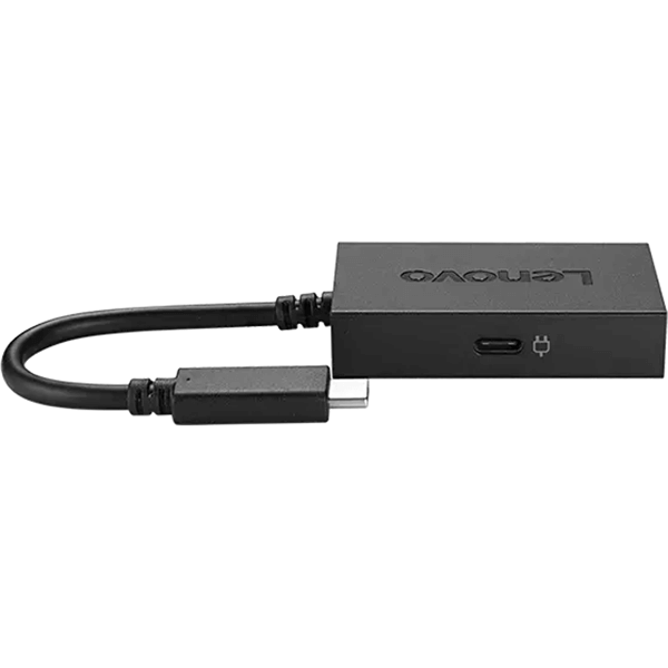 Lenovo USB-C to VGA Adapter with Power Pass-through (4X90K86568) — front view