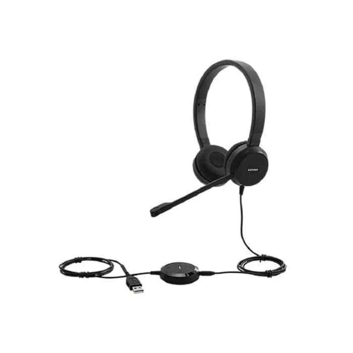Lenovo Pro Wired Stereo VOIP Headset (4XD0S92991) — front view