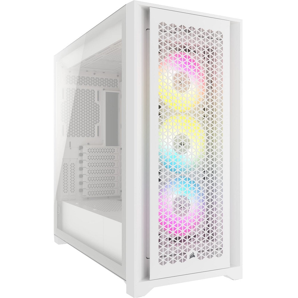 Corsair iCUE 5000D RGB Airflow Mid-Tower White PC Case (CC-9011243-WW) image 1