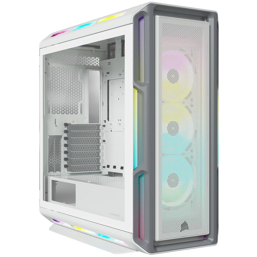 Corsair iCUE 5000T RGB Tempered Glass Mid-Tower ATX White PC Case (CC-9011231-WW) image 1